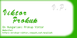 viktor prokup business card